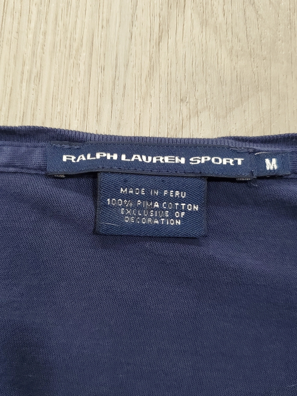 Ralph Lauren Sport Navy V-Neck Tee - Picture 2 of 4